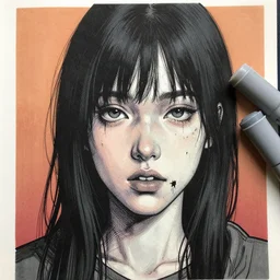 graphic novel style, detailed, vantablack ink & copic markers, vibrant muted colors, disturbing grunge still of a [ lovecraftian demon infested ] [ gandalf ], by arthur adams, by tom bagshaw, by henry asencio, by kikuchi hideyuki