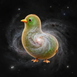 a nebula in the shape of a kiwi bird