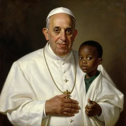 portrait of the holy father, boston celtics glen davis, religious, oil on canvas by william sidney mount, trending on artstation,
