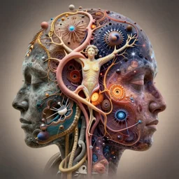 a beautiful picture about the human soul, about its properties and manifestations, not everything good that looks beautiful, there is something ugly, but very important and beautiful internally, visual art, 8 k resolution