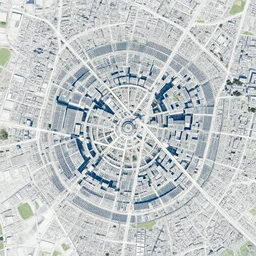 City map, top down