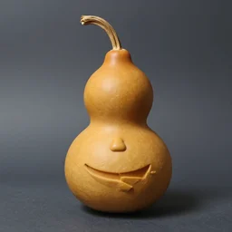 a gourd shaped to look like the face of amber heard intercross hybrid mix intercross hybrid mix