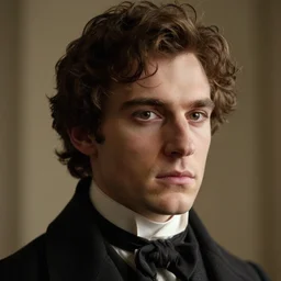 portrait of a young victorian man, highly detailed, cinematic lighting, close up, volumetric, realistic, photograph by elliott & fry