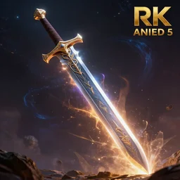 a huge divine sword breaks the universe open, hd, hdr, ue 5, ue 6, unreal engine 5, cinematic 4 k wallpaper, 8 k, ultra detailed, high resolution, artstation, award winning