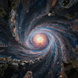 a lucid, highly detailed , 4K ,  hallucinogenic dream , of the universe collapsing in on itself ,  Award winning Photographic , quality , trending art