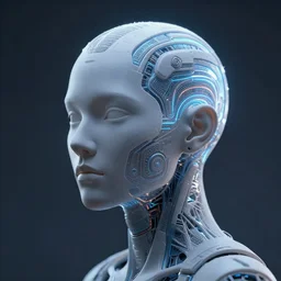 artificial intelligence. popular on artstation, unreal engine, epic light