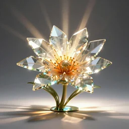 exotic surreal sunbeam living glass prism flower by chris wood, sunbeams, featured on behance