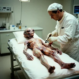 1 9 6 0 ´ s secret photos of an extraterrestrial being autopsy