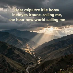I hear a new world calling me