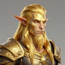 golden argonian portrait unreal engine, dnd, pathfinder, trending on artstation, render