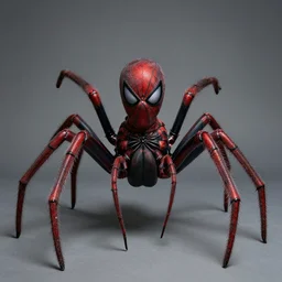 laurence fishburne mixed with a spider as a hybrid spider - human