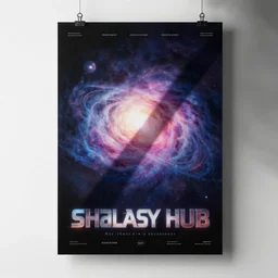 create a poster similar to shadow z from behance artwork : galaxy hub