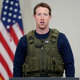 photo of mark zuckerberg, war hero