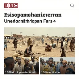 1 9 8 4 ethiopian famine, a news report by bbc, 8 k