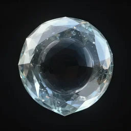 abstract computer generated image of a glass crystal with a black orb inside of it, dystopian, a low poly render by gabriel dawe, surrealism, trending on polycount, generative art, low poly, rendered in cinema 4 d, terragen