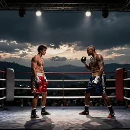 boxing scene photo by weegee