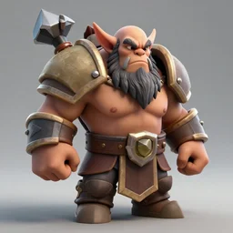 barbarian goblin hybrid, clash royale, clash of clans, barbarian goblin hybrid clash of clans, clash royale, concept art, octane render, unreal engine 5, highly detailed, high quality, 8 k, soft lighting, realistic face, path traced