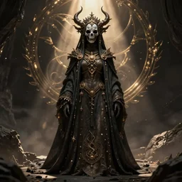 ghoulpunk high priestess, centered and symmetrical