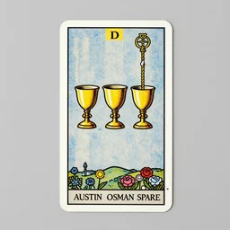 the 3 of cups tarot card by Austin osman spare