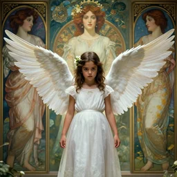 jessica alba kid angel, cinematic shot, 8 k, art by artgerm and greg rutkowski and alphonse mucha, movie screenshot