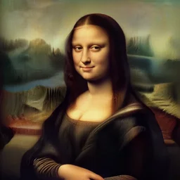mona lisa as a real person, ultrarealistic