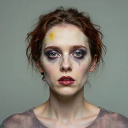 photorealistic color portrait of bizarre