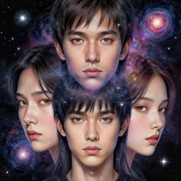 cosmic god, sharp focus, cosmic colours, space 🌌 an ultrafine hyperdetailed illustration by kim jung gi, d nadar, detailed faces, intricate linework, bright colors, octopath traveler, final fantasy, unreal engine 5 highly rendered, global illumination, radiant light, detailed and intricate environment