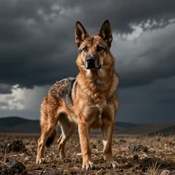a muscly kelpie