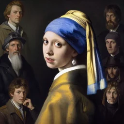 the girl with the pearl earring as the team fortress 2 scout, painting by gaston bussiere, katsuya terada, nc wyeth, greg rutkowski, craig mullins, vermeer, frank frazetta, mucha, tom of finland, trending on artstation