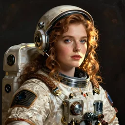 A steampunk astronaut by Mandy Jurgens
