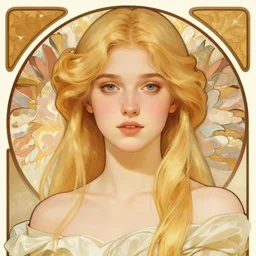 a digital concept art by artgerm and greg rutkowski and alphonse mucha. clear portrait of a young wife blessed by god to uncontrollably become overwhelmingly perfect!! blonde, clothes, sit on heels!! light effect. hyper detailed, character concept, glowing lights!! intricate, elegant, digital painting, artstation, smooth, sharp focus