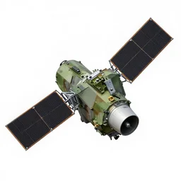 military satellite construction photo