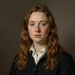 a true-to-life portrait of Saoirse Ronan painted by John Everett Millais, real-life accurate, photoshoot