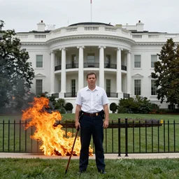 the Whitehouse, fire, Thomas Kincaid