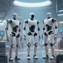 robots in a futuristic world