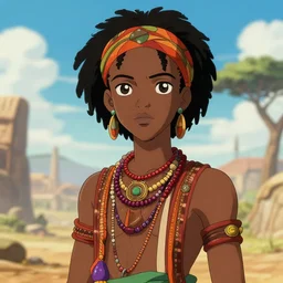 african anime character