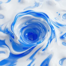 Turbulent liquid pattern, platinum blue white, glossy, translucent, vibrant, 3d render, 8k, photorealism