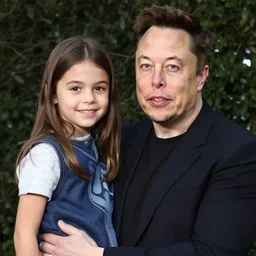 Elon Musk with his daughter honey boo boo.