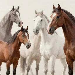 a close up of a wall made of multiple horses, a photo by fred a. precht, shutterstock contest winner, dye - transfer, ultrafine detail, uhd image