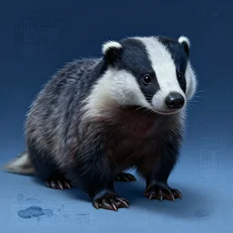 portrait of sandpiper badger foreteller physically accurate, moody dynamic lighting, very very intricate, very very elegant, highly detailed, digital painting, artstation, in the style of Rob Lefield and Dan Mumford , trending on artstation, digital art,surrealism ,macro,blueprint ,vaporwave ,