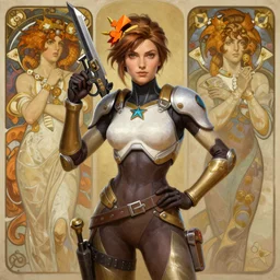 socialist realism painting of zarya from overwatch, socialist realism, highly detailed, digital painting, artstation, sharp focus, illustration, art by artgerm, tan zi and ayanamikodon and alphonse mucha and wlop