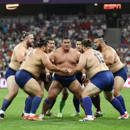 a soccer team made up of sumo wrestlers, sports photography, espn