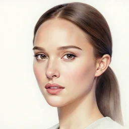 jim lee!!! ink colorised airbrushed gouache sketch by jim lee close up headshot of chinese natalie portman as nymph in the style of jim lee, x - men superhero comic book character by jim lee