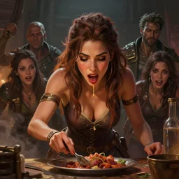 epic professional digital art of hungry 👰, ambientlighting, painted, detailed, impressive, leesha hannigan, reyna rochin, wayne barlowe, mark ryden, best on artstation, cgsociety, wlop, pixiv, stunning, gorgeous, much wow, hdr, 4 k, stunning, gorgeous, cinematic, masterpiece