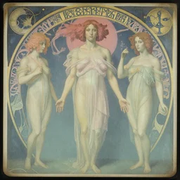 daguerreotype by pontormo, by gustave moreau, by Bosch, art noveau, highly detailed, strong lights, liminal, eerie, Bright pastel colors