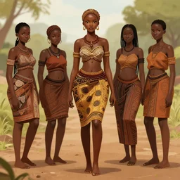 beautiful ugandan woman, extremely detailed, sharp focus, wide view, full body shot, smooth, digital illustration, by, james jean, by rossdraws, frank franzzeta, sakimichan, jeremy lipking