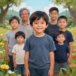 hyperrealistic portrait of a philippine kid character in a scenic environment, flowers, by beksinski zdzislaw, buchholz quint, yoro sean, christensen james c.,