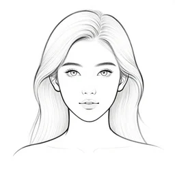 clean simple line art of a woman. no background. well composed, clean black and white line drawing, beautiful detailed face. illustration by josan gonzalez and steve ditko and alphonse mucha