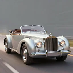 a dwarven convertible, retrofuturist, rolls - royce, artstation, digital art, high quality, realistic