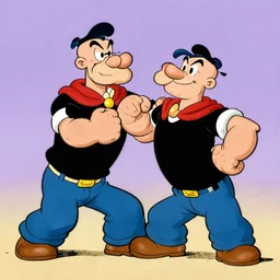 popeye punching bluto